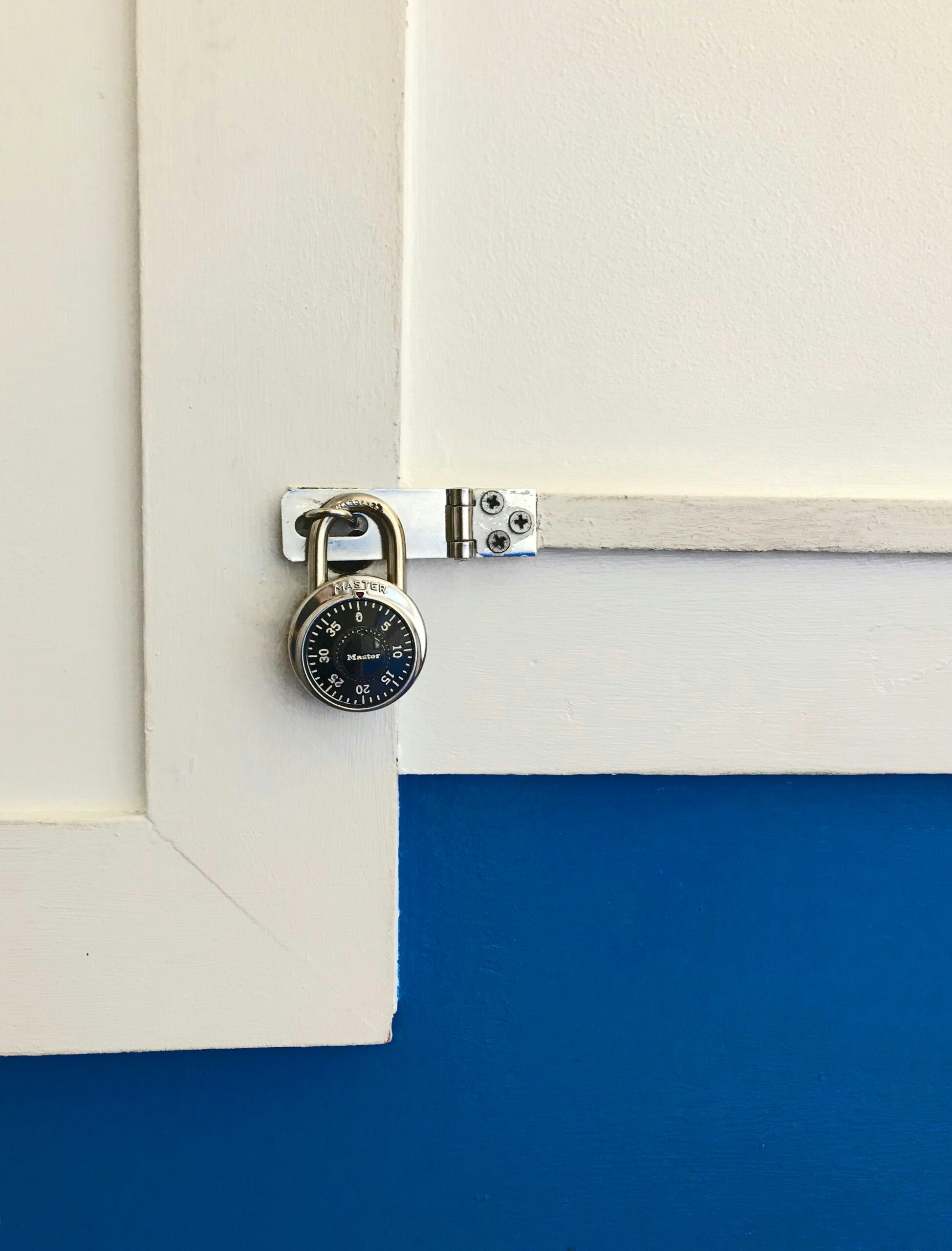 a lock on a door